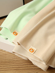 3pcs Girls Casual Waffle Safety Shorts Thin Comfortable Summer Shorts