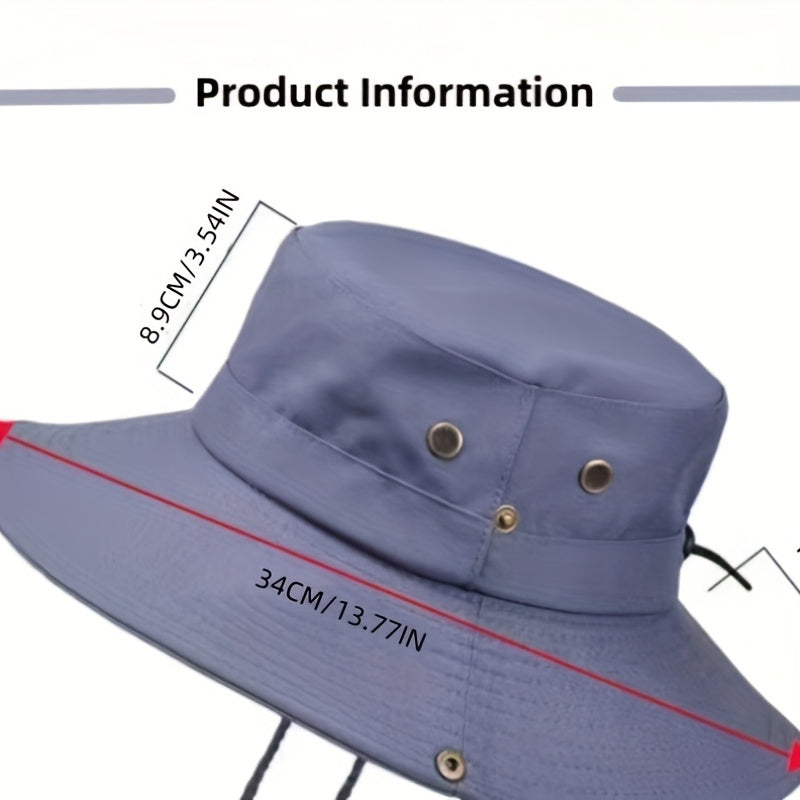 Outdoor Sun Hat Mountaineering Hat Breathable UV Protection Bucket Hat