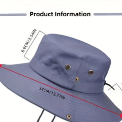 Outdoor Sun Hat Mountaineering Hat Breathable UV Protection Bucket Hat