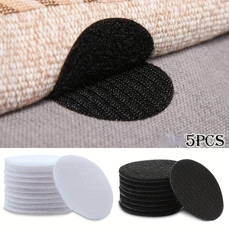 5pc Adhesive Fastener Dots Stickers Double Sided for Sofa Bed Sheet Carpet Table