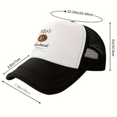 Letter Print Trucker Hat Mesh Baseball Cap Lightweight Dad Hats