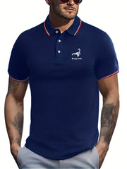 Scorpion Print Men's Casual Button Up Short Sleeve Lightweight Shirt
