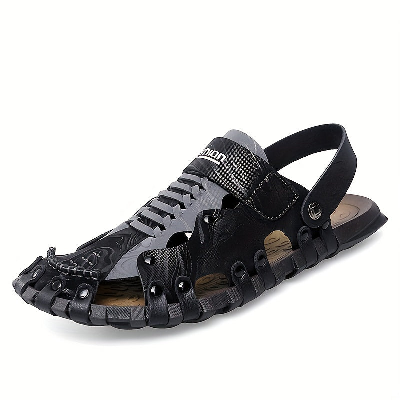 Men's Casual Driving Sandals Non slip Rubber Sole Shoes