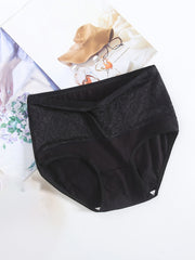 Women's Plus Floral Print High Rise Shaping Panties 3PC Set