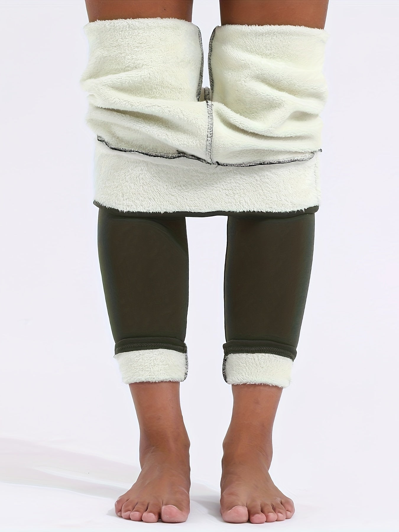 Warm Winter Fleece Leggings High Waist Sports Leggings Women Activewear