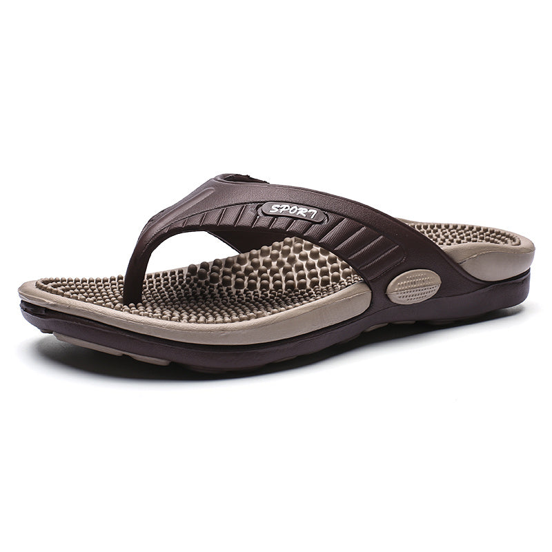 Men Acupressure Massage Flip Flops Lightweight Non Slip Sandals