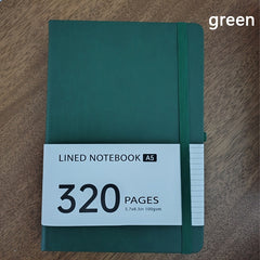 A5 Thickened Lined Notebook with Strap - 320 Pages