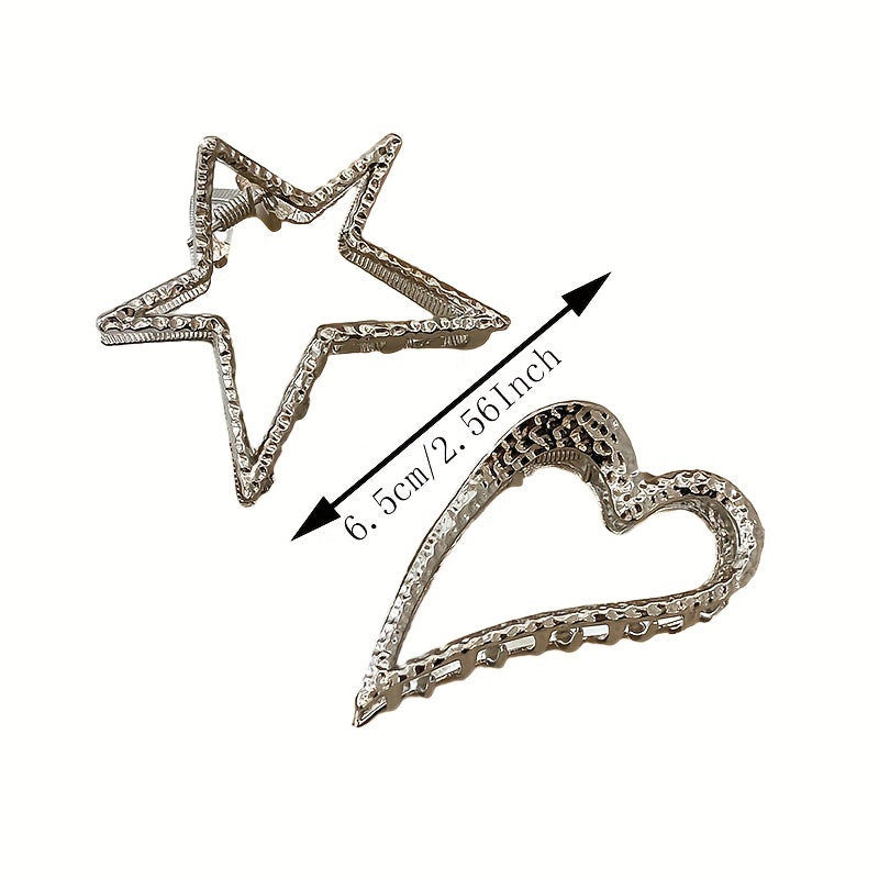 Pentagram Metal Hair Clip Niche Hair Claw Fairy Girl's Hair Accessories
