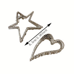 Pentagram Metal Hair Clip Niche Hair Claw Fairy Girl's Hair Accessories