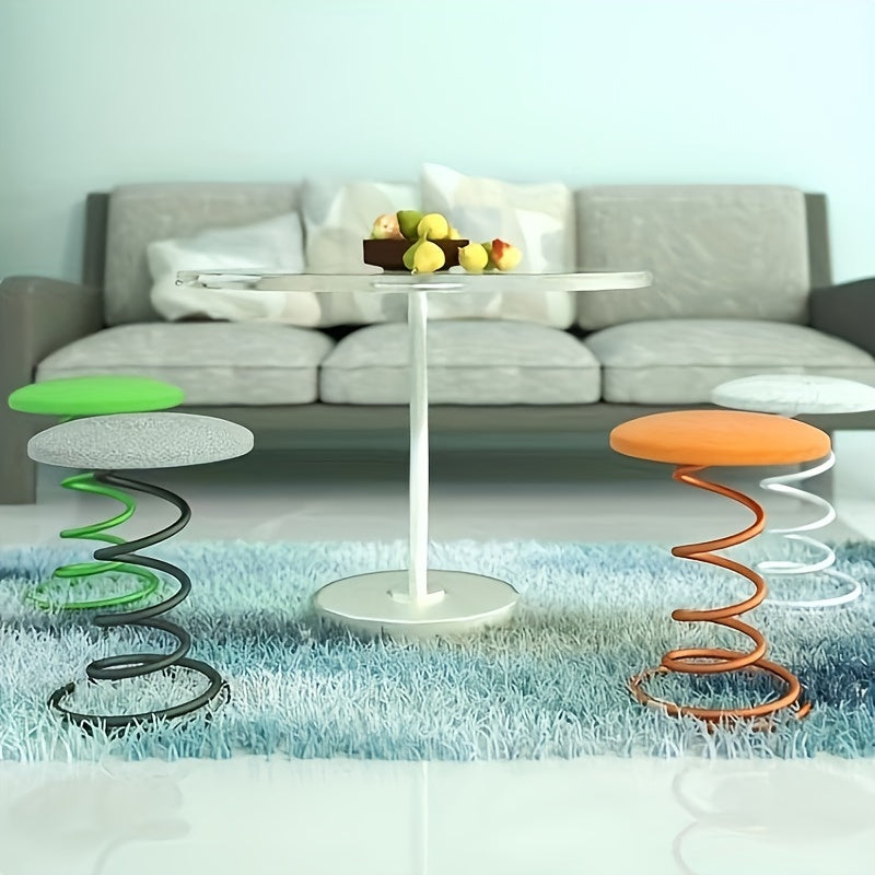 Iron Spring Chair Light Bar Stool Modern Art Furniture