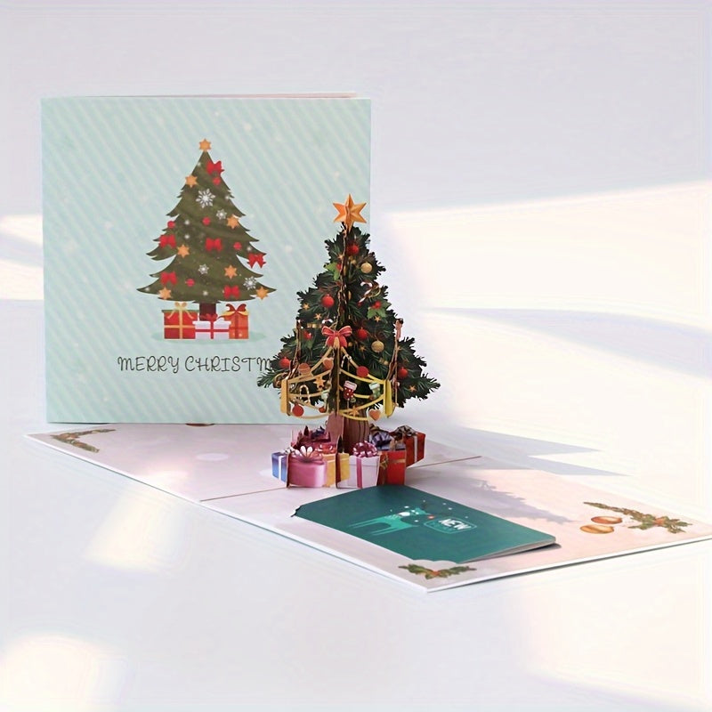 3D Christmas Greeting Card Creative Gift Christmas Tree Card Student Activity