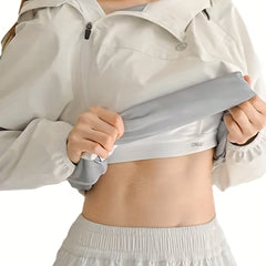 2pcs Sweat Sports Sets Slimming Weight Loss Sweating Jacket Top & Sweating Pants
