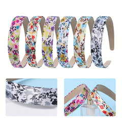 Floral Headband Wide Brim Plum Blossom Head Hoop Hair Accessories