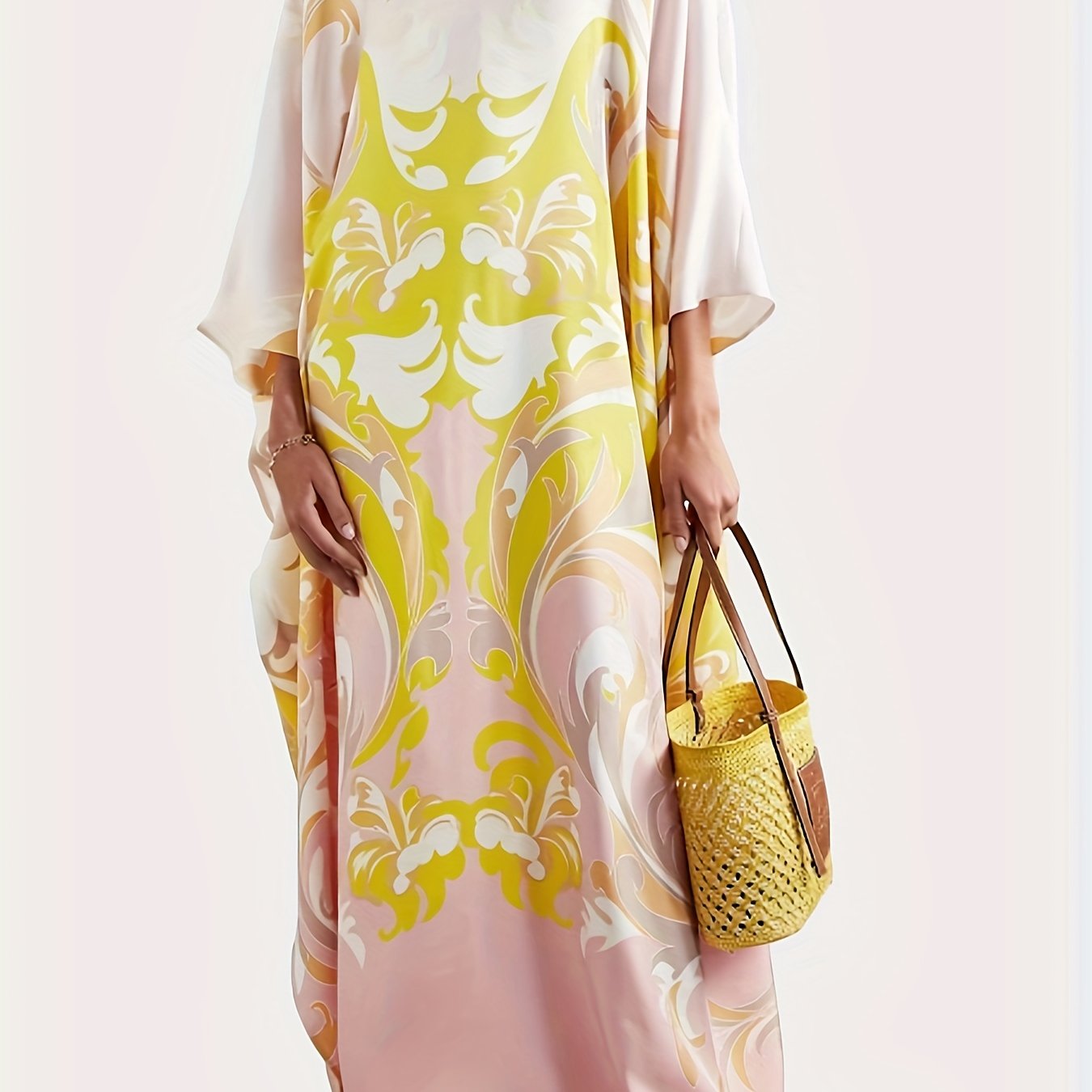  Kaftan Dress Women's Tribal Ombre Maxi Dress