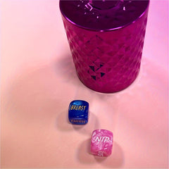 2pcs Pink Role Playing Dices 1.98cm Length Outdoor Indoor Entertainment