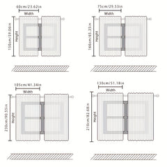 2pcs Woman Curtain Living Room Bedroom Office Decor