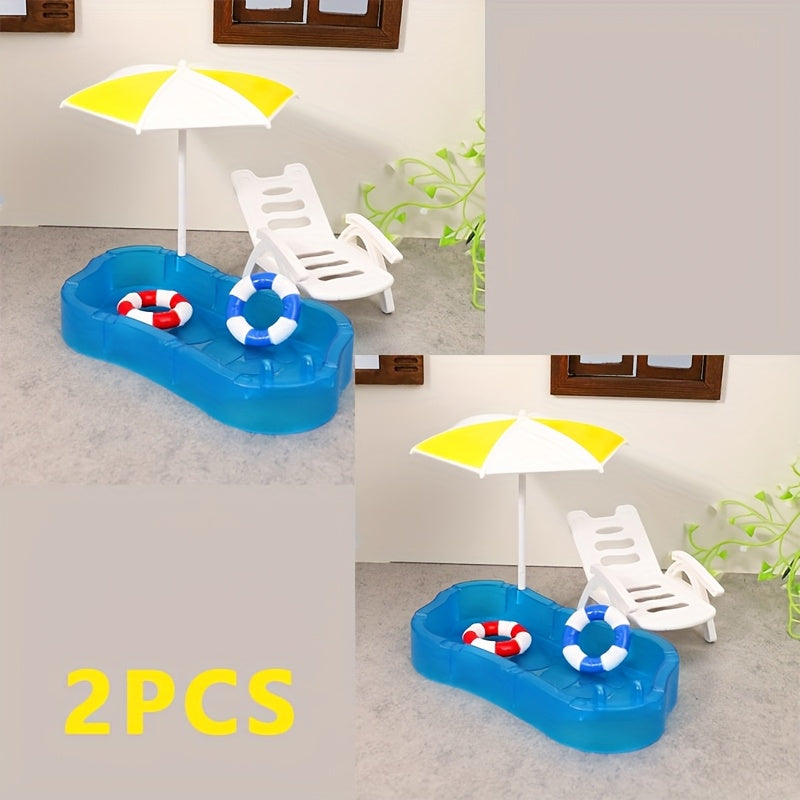 Pool House Model Ornament Christmas Easter Year Thanksgiving Halloween Gift