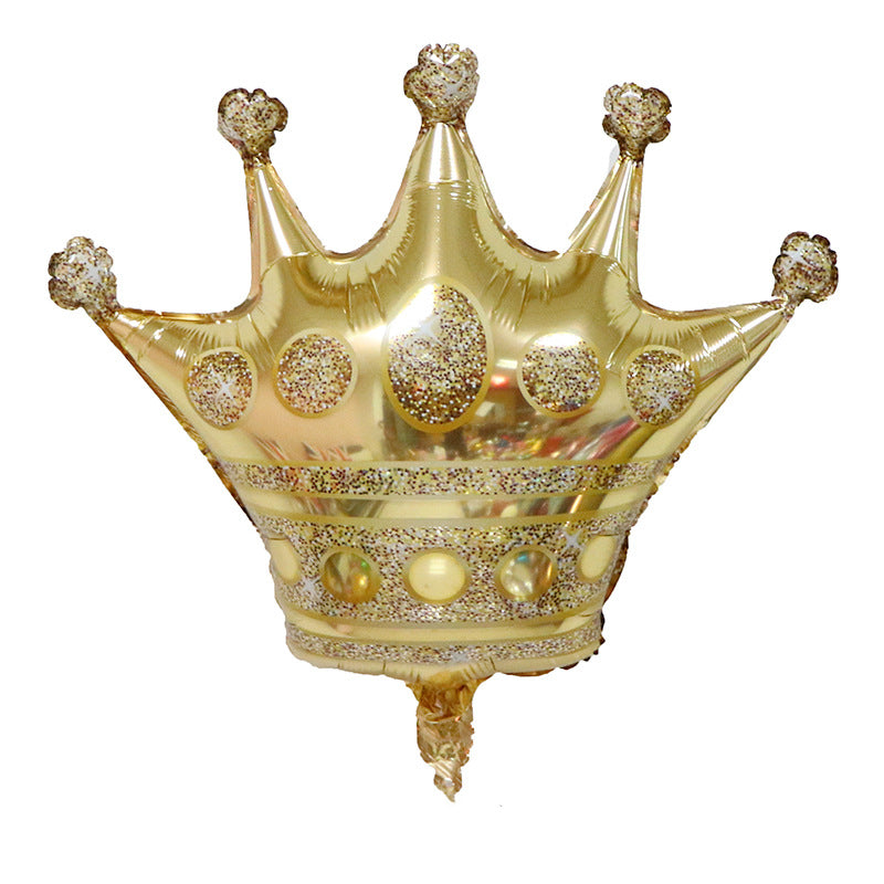 Golden Crown Aluminum Film Balloon Wedding Birthday Party Decoration