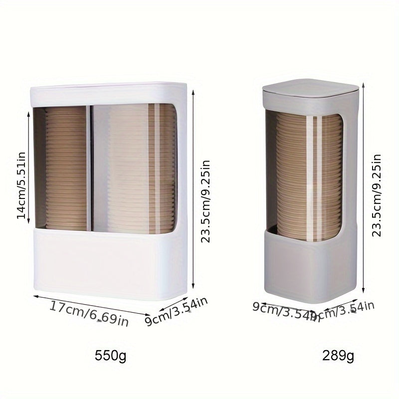 Automatic Cup Remover Dispenser Plastic Paper Dust Storage Rack Holder