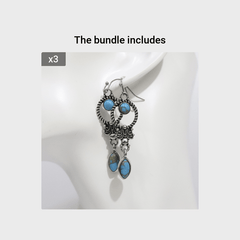 Vintage Turquoise Earrings Women Girls Party Jewelry