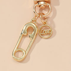 Metal U-shaped Keychain Pin Pendant