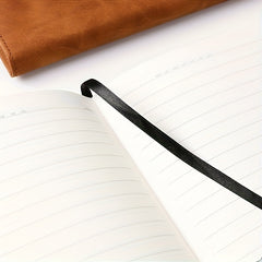 A5 PU Leather Notebook with Dual Clasp & Pen Holder