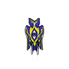 Starry Cat Moon Girl Hourglass Diver Double Head Bird Brooch
