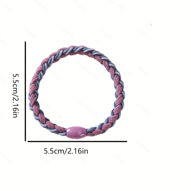 Mixed Twist Hair Tie High Elasticity Hair Rope Style Hair Ring Ponytail Holder
