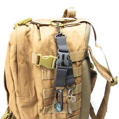 Keychain for Outdoor Camping Hiking with Nylon Webbing & Buckle