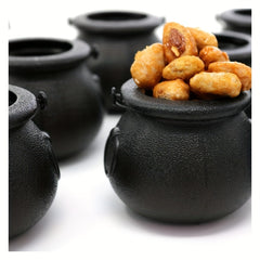 12pcs Mini Witch Cauldron Halloween Candy Buckets for Party Favors