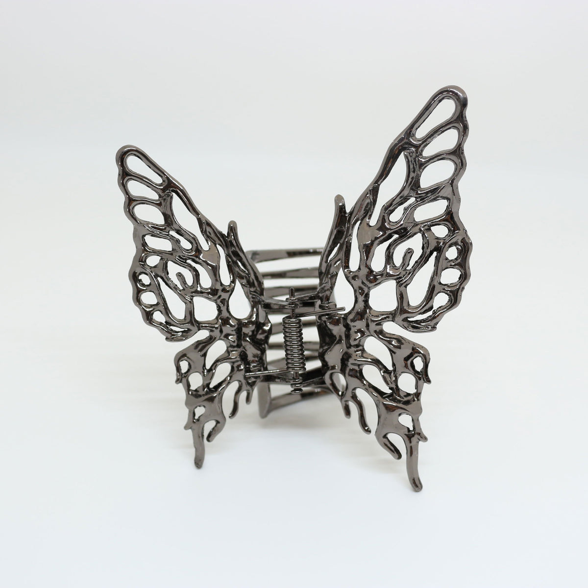 Silvery Metal Butterfly Hair Claw Clip for Women and Girls