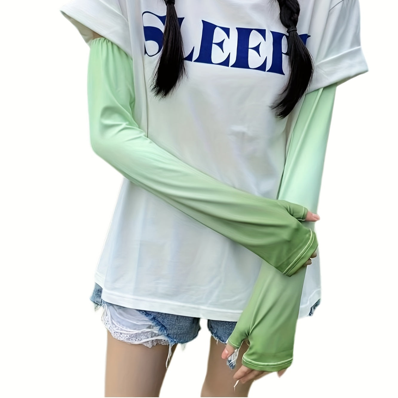 Gradient Sunproof Arm Sleeves for Summer Outdoor Activities