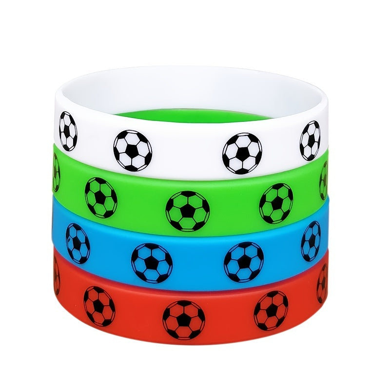 Unisex Soccer Football Silicone Bracelet - Sporty Fan Gift