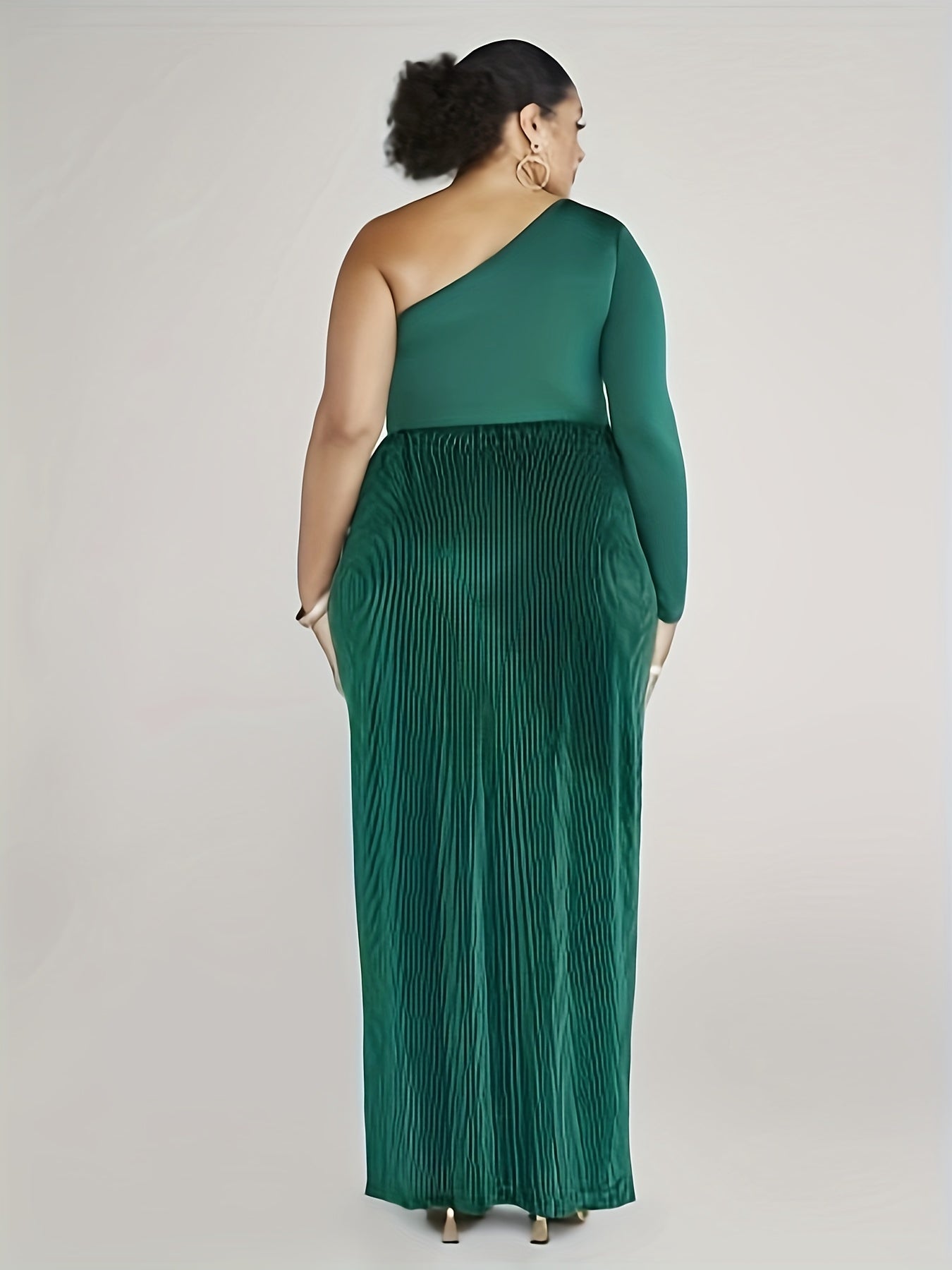  Ribbed Velvet High Rise Side Split Skirt