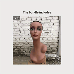 Single Shoulder Model Head Wig Display Stand for Home Salon