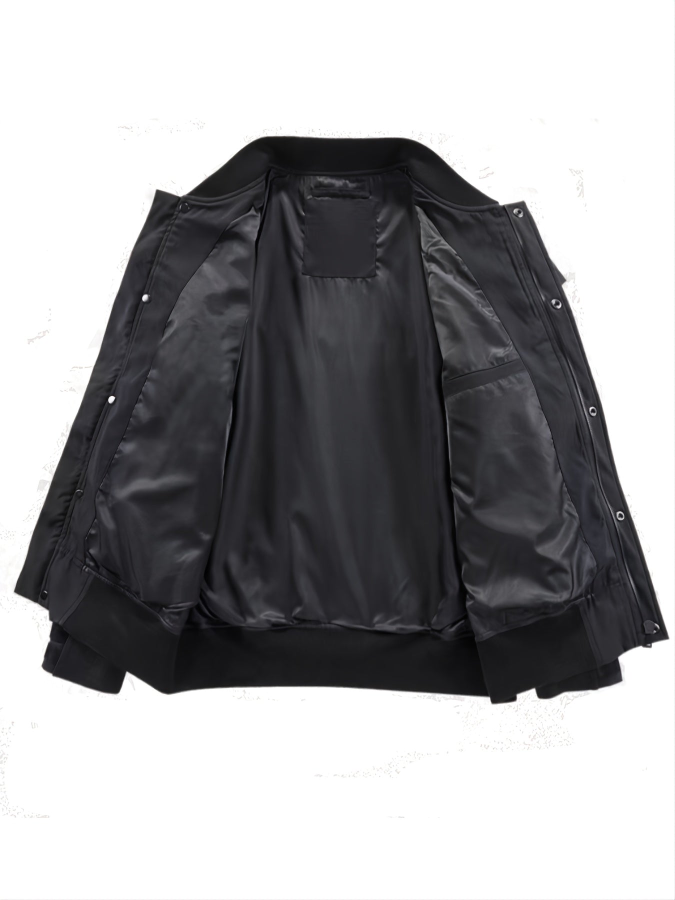 Men's Skull Print Baseball Jackets Solid Jacket Thermal Outerwear