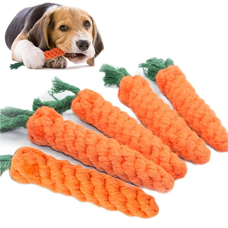 Pet Knot Toy For Dog & Cat Carrot Shape Dog Chew Toys