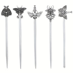 Vintage Viking Style Hairpin Moth Hair Stick Witch Nordic Celtic Accessory