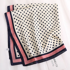 Polka Dot Silk Scarf