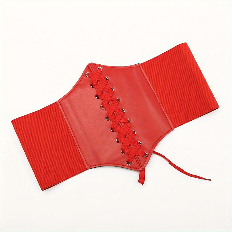 Court Style Wide Girdle Elastic Skinny Elastic Waist Cover Body Shaper