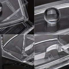 Clear Acrylic Cotton Swab Holder Bathroom Canister