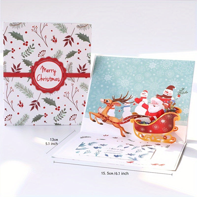 3D Christmas Greeting Card Creative Gift Christmas Tree Card Student Activity