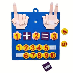 Felt Finger Puppets Counting Learning Tools - Math Toys for Early Development