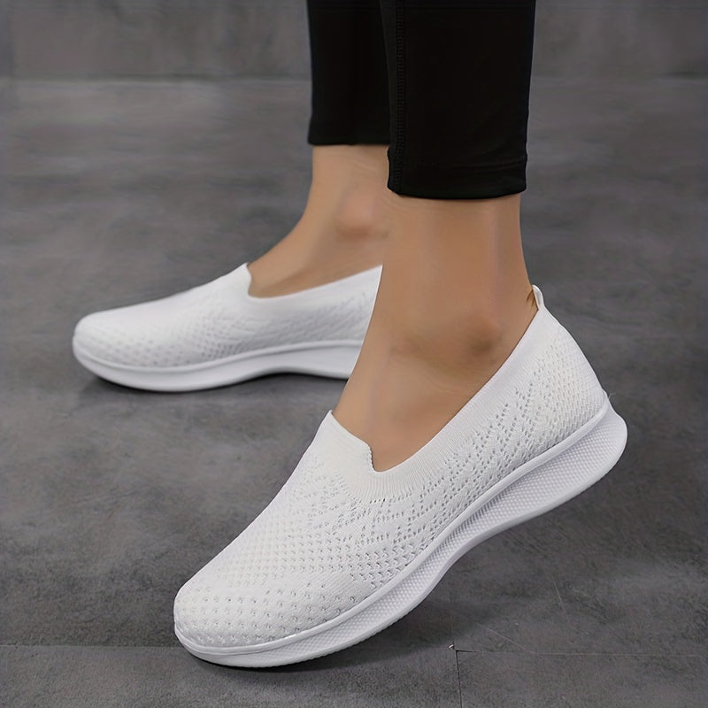 Women's Breathable Slip On Walking Shoes Casual Sneakers