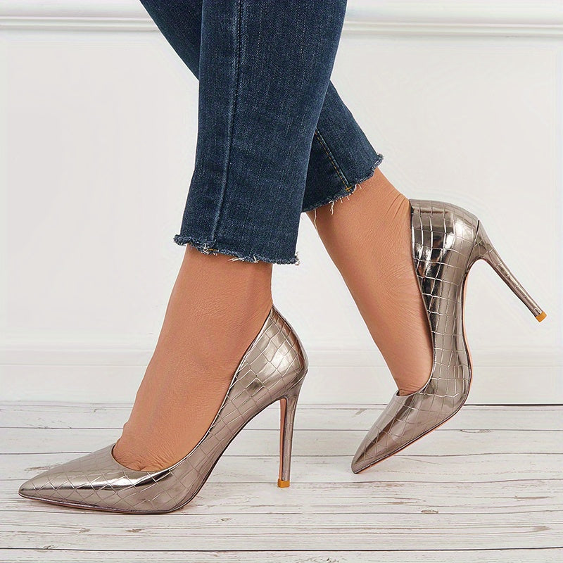 Women's Sexy Pointed Toe High Heels Slip On Dress Pumps Stiletto Heels