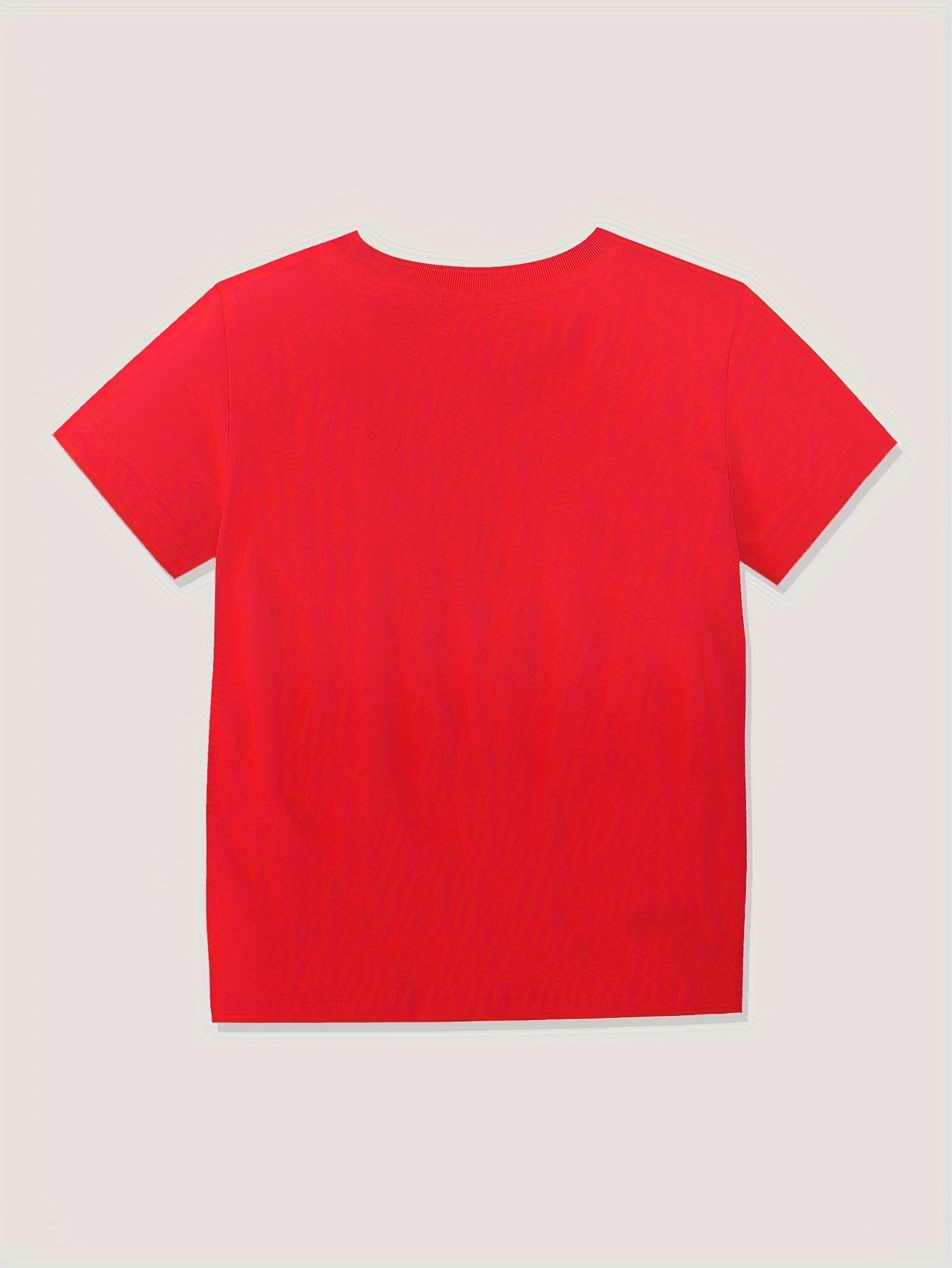 Boys Cartoon Car Print Short Sleeve T-shirt