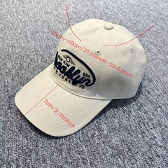 Big Head Circumference Men's Retro Baseball Cap Embroidered Sunshade Peaked Cap