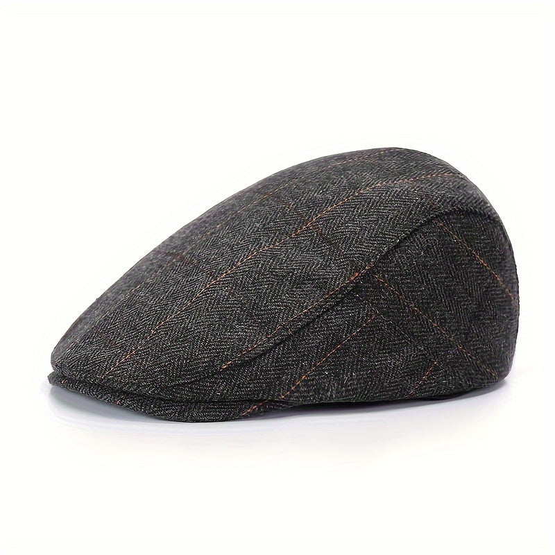 Men's Wool Beret Newsboy Cap Winter Painter Hat