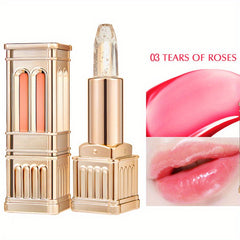 Glitter Temperature Changing Lip Balm Golden Foil Tinted Lipstick