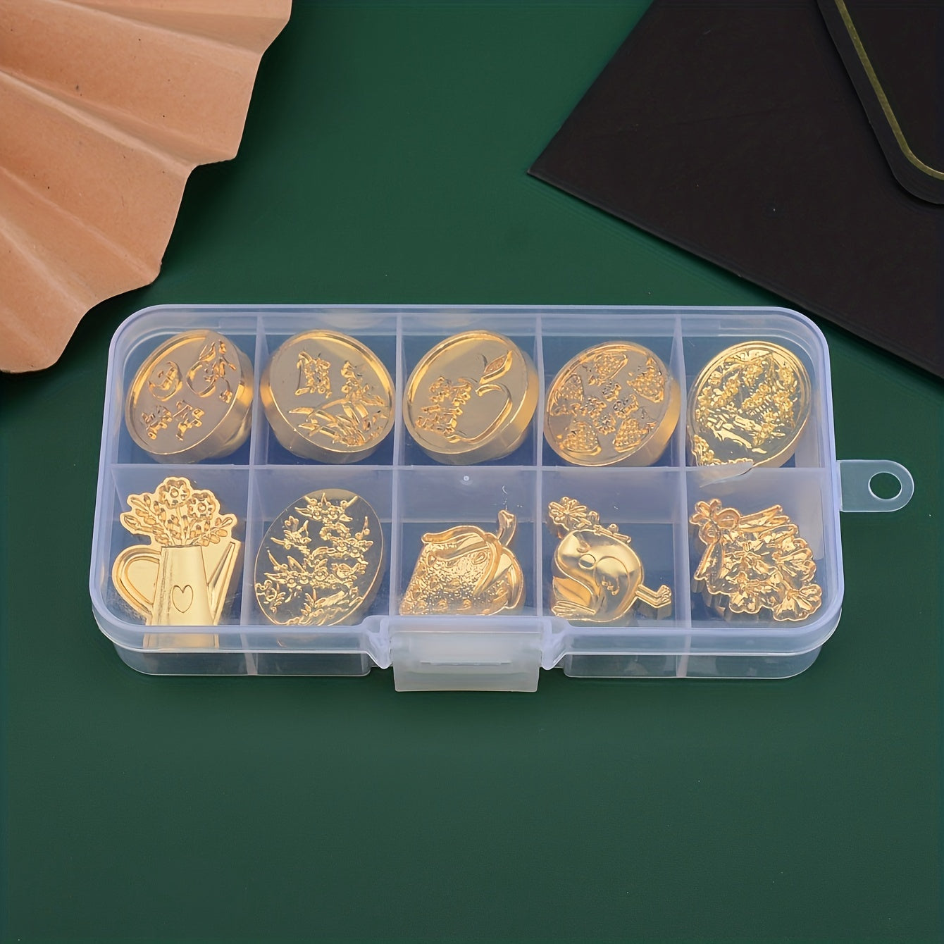 Flowers Plants Wax Seal Stamp Heads 10pcs Box